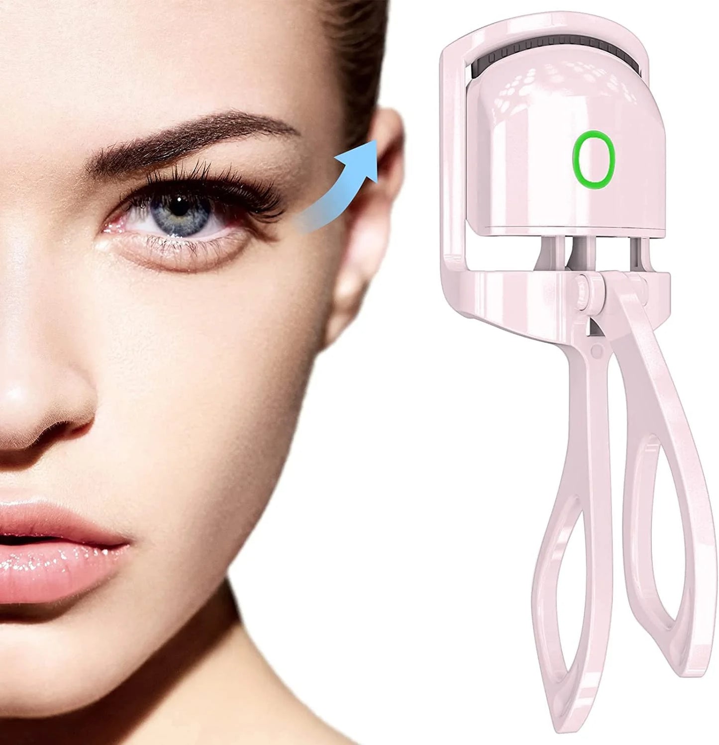 Ultraglow Electric Eyelash Curler - Long-Lasting Curls for Perfectly Defined Lashes - Essential Makeup Kit for Stunning Eyes!