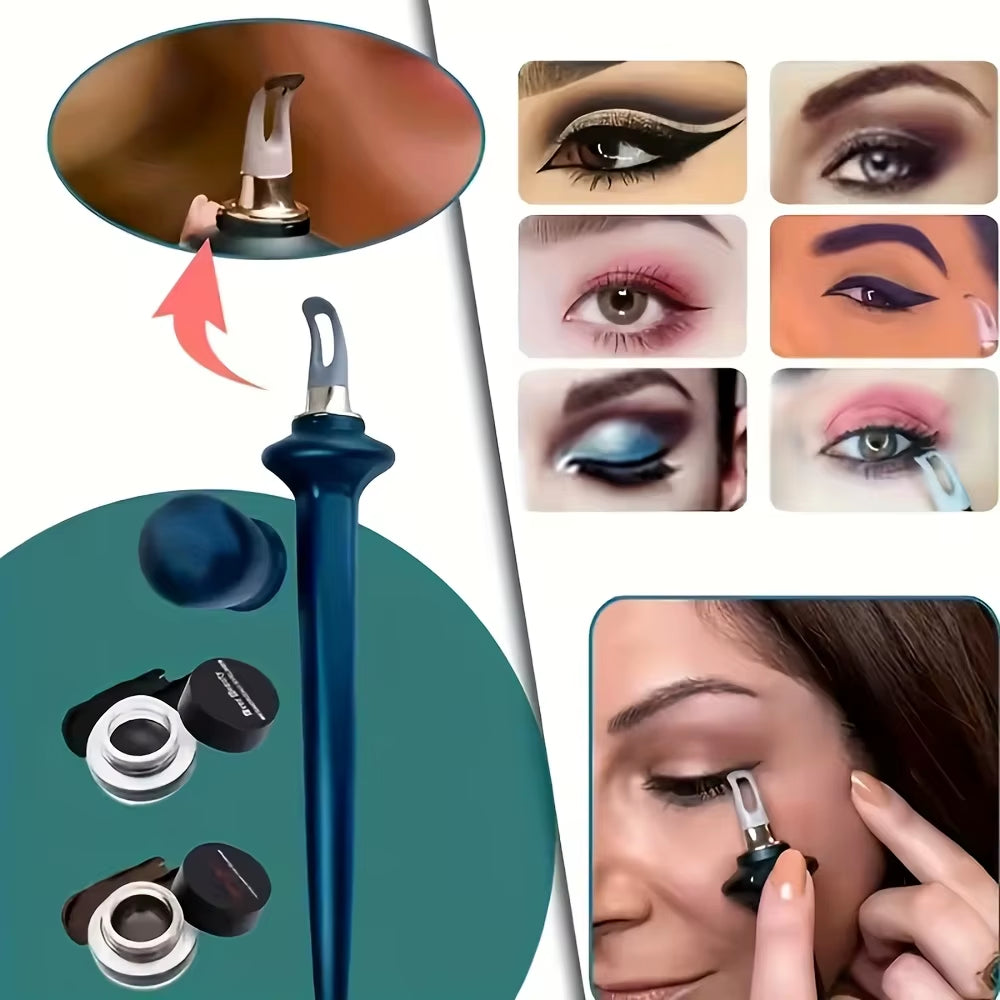 Waterproof Silicone Eyeliner Brush - Non-Smudge Precision Tool for Flawless Eye Makeup