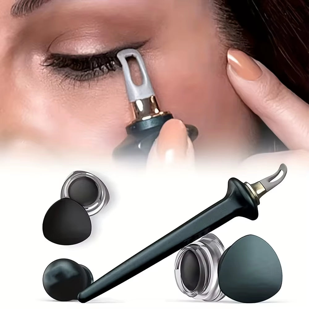 Waterproof Silicone Eyeliner Brush - Non-Smudge Precision Tool for Flawless Eye Makeup