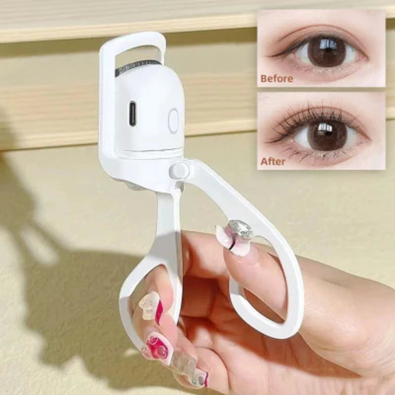 Ultraglow Electric Eyelash Curler - Long-Lasting Curls for Perfectly Defined Lashes - Essential Makeup Kit for Stunning Eyes!