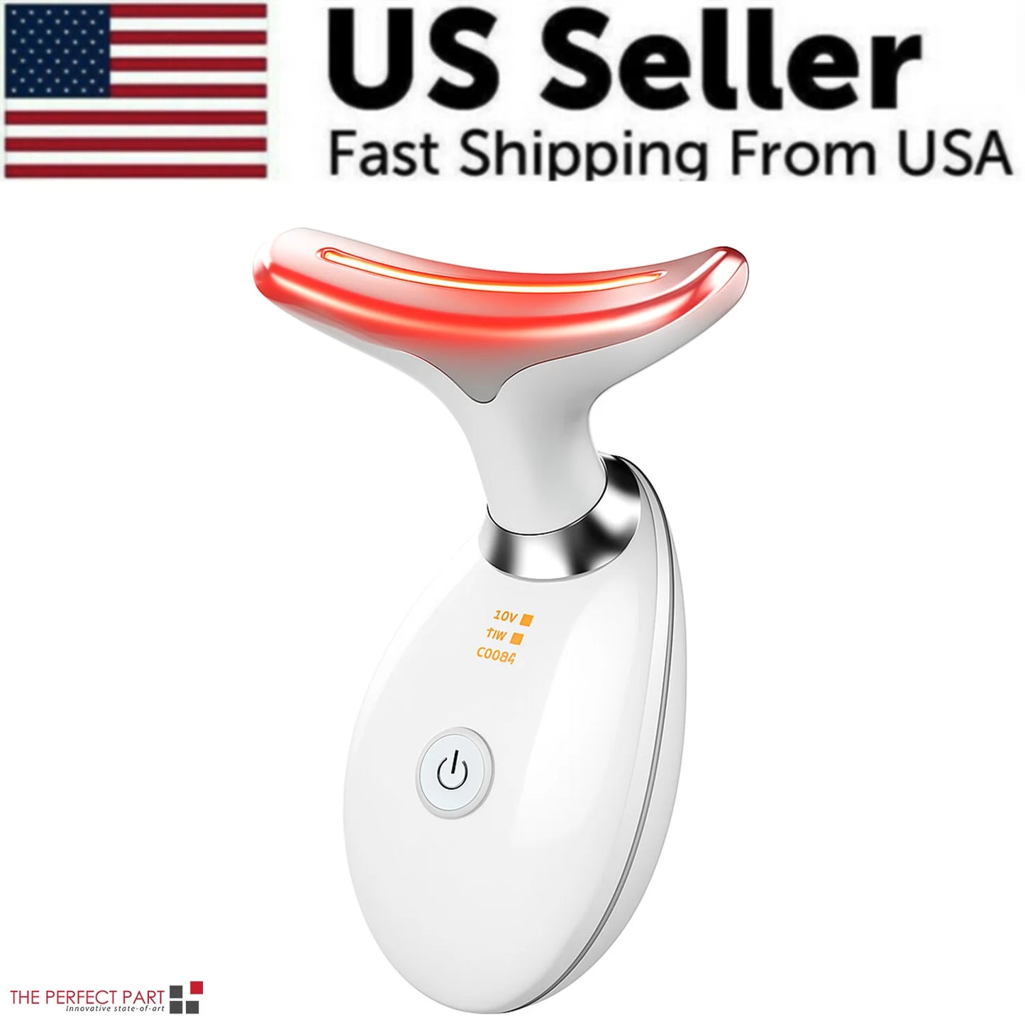 Neck Face Lifting Massager - LED Anti-Wrinkle Device for Double Chin & Skin Tightening