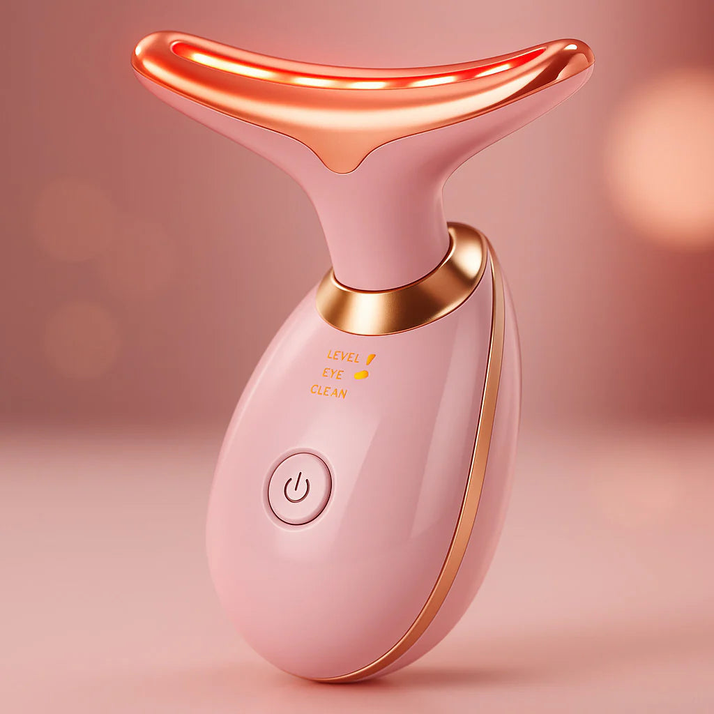 Neck Face Lifting Massager - LED Anti-Wrinkle Device for Double Chin & Skin Tightening
