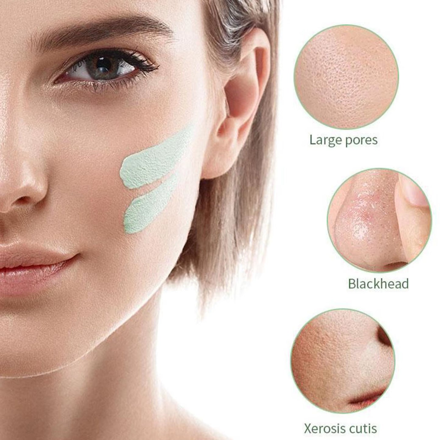 Revitalize Your Skin with Our Natural Green Tea Cleansing Mask - Acne Treatment & Blackhead Remover!