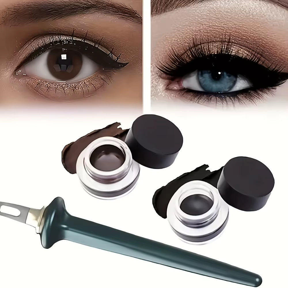 Waterproof Silicone Eyeliner Brush - Non-Smudge Precision Tool for Flawless Eye Makeup