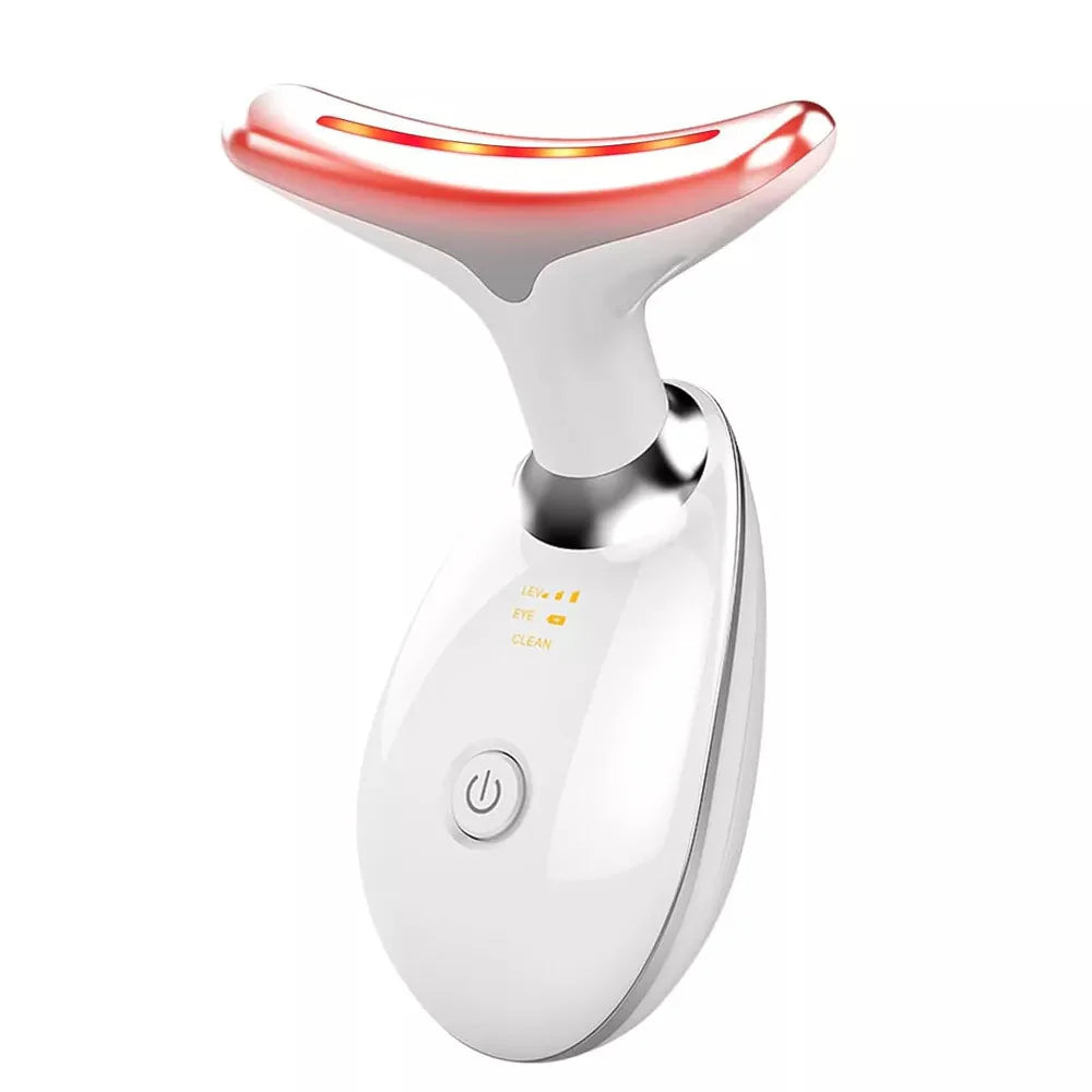 Neck Face Lifting Massager - LED Anti-Wrinkle Device for Double Chin & Skin Tightening